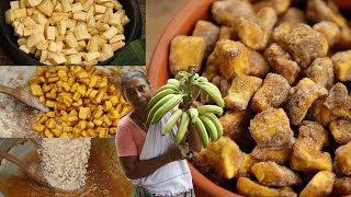 ശർക്കര വരട്ടി | Kerala Style Onam Recipe Banana Chips with Jaggery - Sarkara Varatti