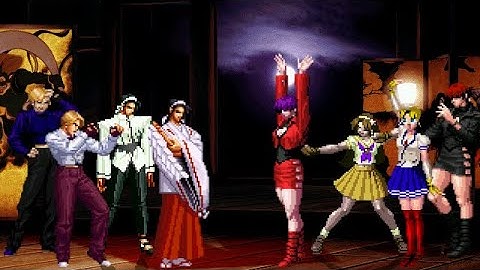 [KOF Mugen] Memorial | Chizuru & King Team vs Shermie & Athena Team [ 4vs4 ]