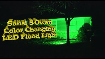 Product Review: SANSI 50W RGB Color Changing LED Flood Light Outdoor with Remote Control