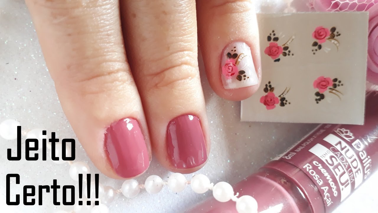 Jeito certo de retirar adesivo da cartela/Nail Art