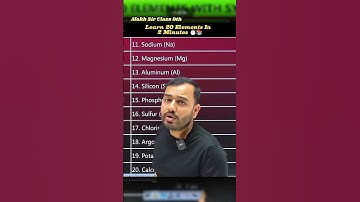 👉Periodic Table Learn In 1 Minutes🤯👏 #alakhsir #physicswallah #class9 #class10 #periodictable #trick