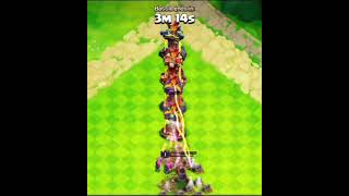 Every Level of Single Inforno Tower Vs 1 Level Archer Queen #clashofclans #shorts #coc #gaming