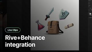 Add Rive files to Behance with Share Links