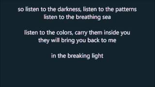 Video thumbnail of "Vienna Teng - The Breaking Light - Lyrics"