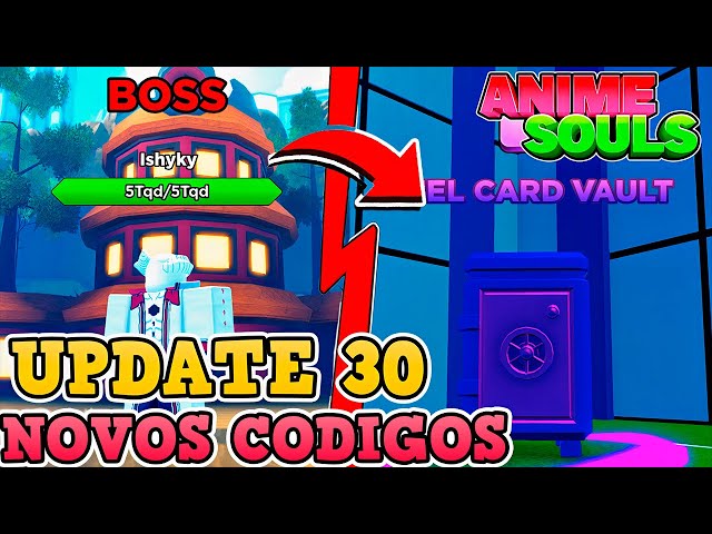 TODOS os códigos da update 30 de anime souls 