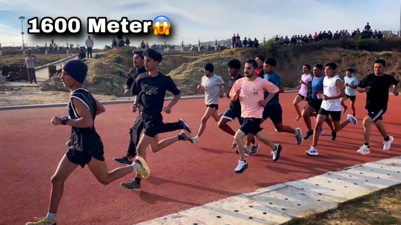 Army bharti 1600 meter😱|| AgniVeer bharti trial 