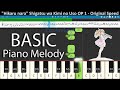 BASIC Piano Melody: Shigatsu wa Kimi no Uso OP 1 - Hikaru nara