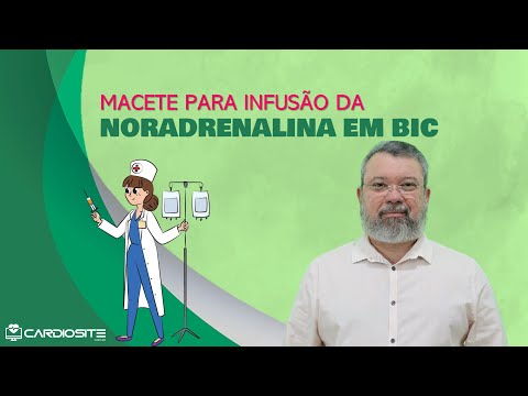 Macete para infusão de noradrenalina (dose inicial e ajustes)