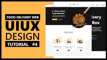 Food Delivery  Website   UI UX Design  In Adobe XD | Web Design Tutorial #1 #UIUX #web