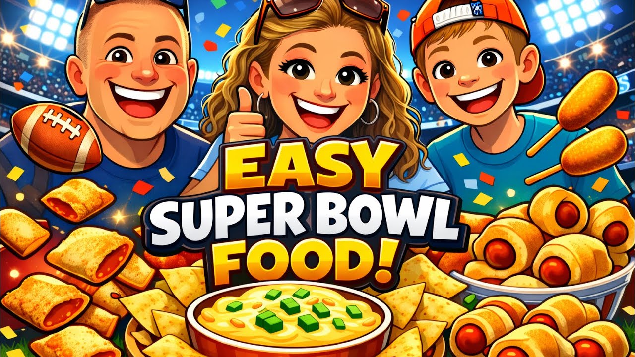 Простые угощения для вечеринки по случаю Суперкубка | Готовим вместе с Кокерами