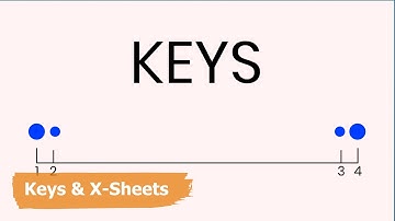 What are keys and x-sheets in animation | Animation Basics