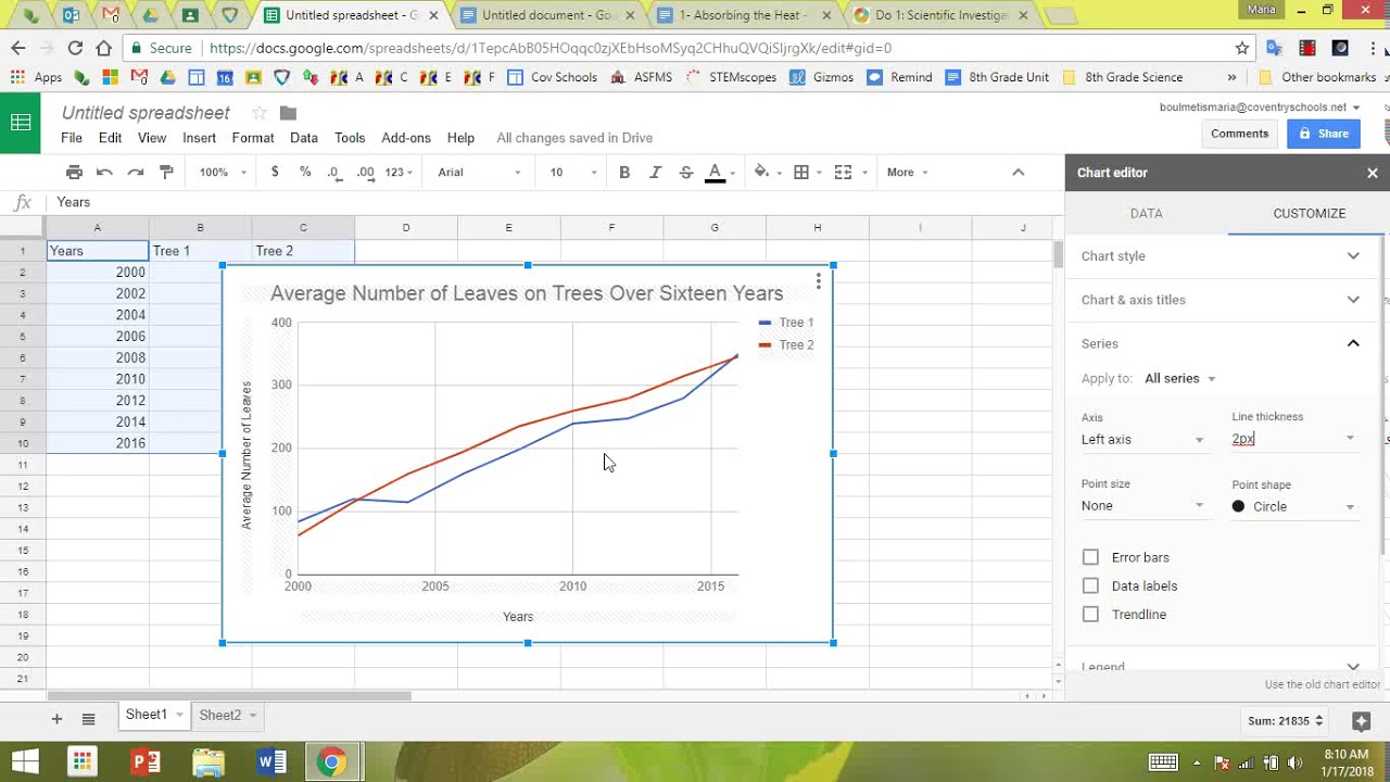 How To Create Charts In Google Sheets