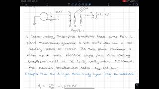 Three Phase Three Winding Transformer