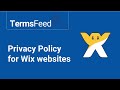 Privacy Policy for Wix websites