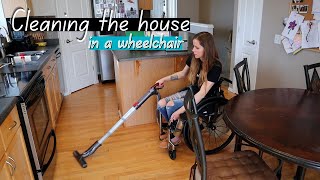 Watch me clean the house in my wheelchair