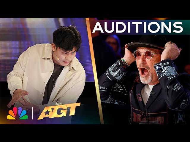 Sam Huang's Amazing Magic Has The Judges PANICKED! | Auditions | AGT 2024 class=