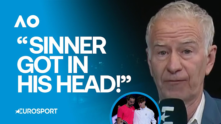 Australian Open 2025 Final: John McEnroe discusses how Jannik Sinner overcame Alexander Zverev 🏆