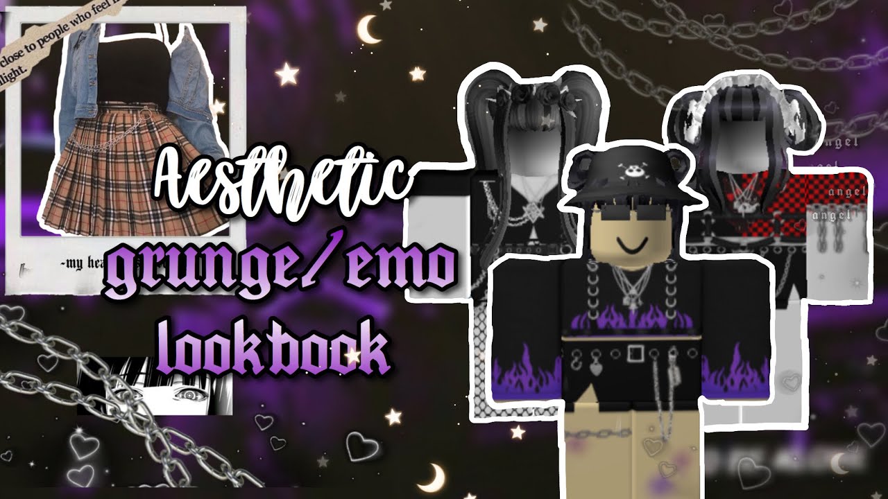 Aesthetic Grunge/Emo Lookbook! (Roblox) - YouTube