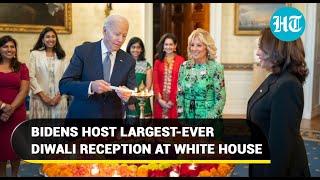 Joe Biden, Kamala Harris light diyas as White House hosts biggest Diwali celebration | Watch