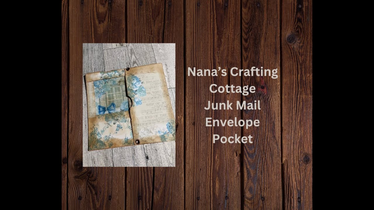 COME CRAFT WITH ME -- LET'S USE A JUNK MAIL ENVELOPE AND MAKE A POCKET PIECE!