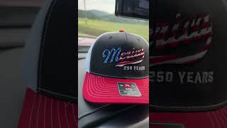 250th American Anniversary Trucker Hat Patriotic USA Flag 'Merica Embroidered Mesh Back One Size