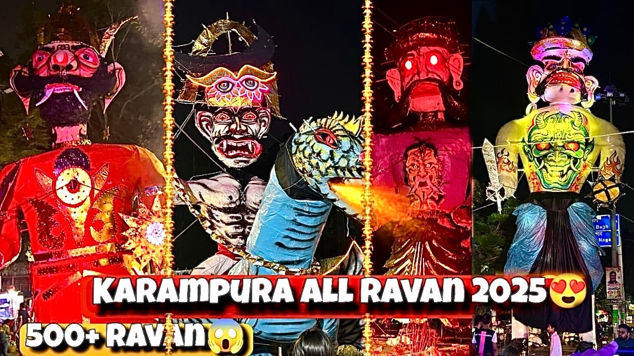 Karampura All Ravan 2025 😮|| Dragon wala ravan | #dussehra2025| Jk vlogs 