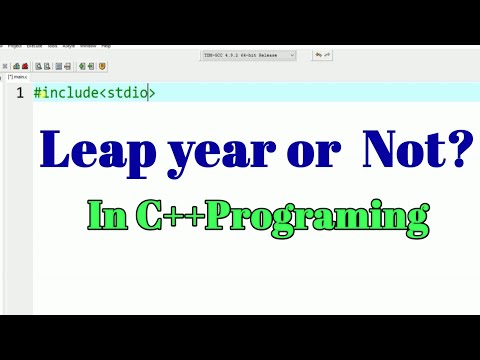 C++ Program Check year leap year or not