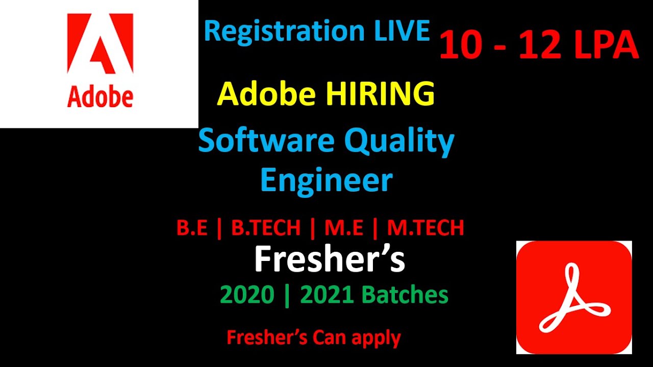 Adobe | Software Quality Engineer | 12 LPA - YouTube