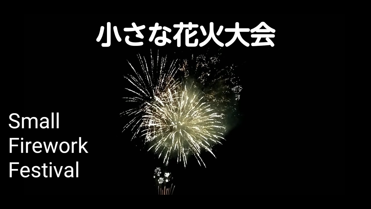 【 花火 Fireworks 】 小さくても最後はちょっと豪快🎇It's small, but it's a little gorgeous at the end.