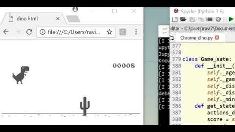 Reinforcement Learning - AI to play the Dino Run