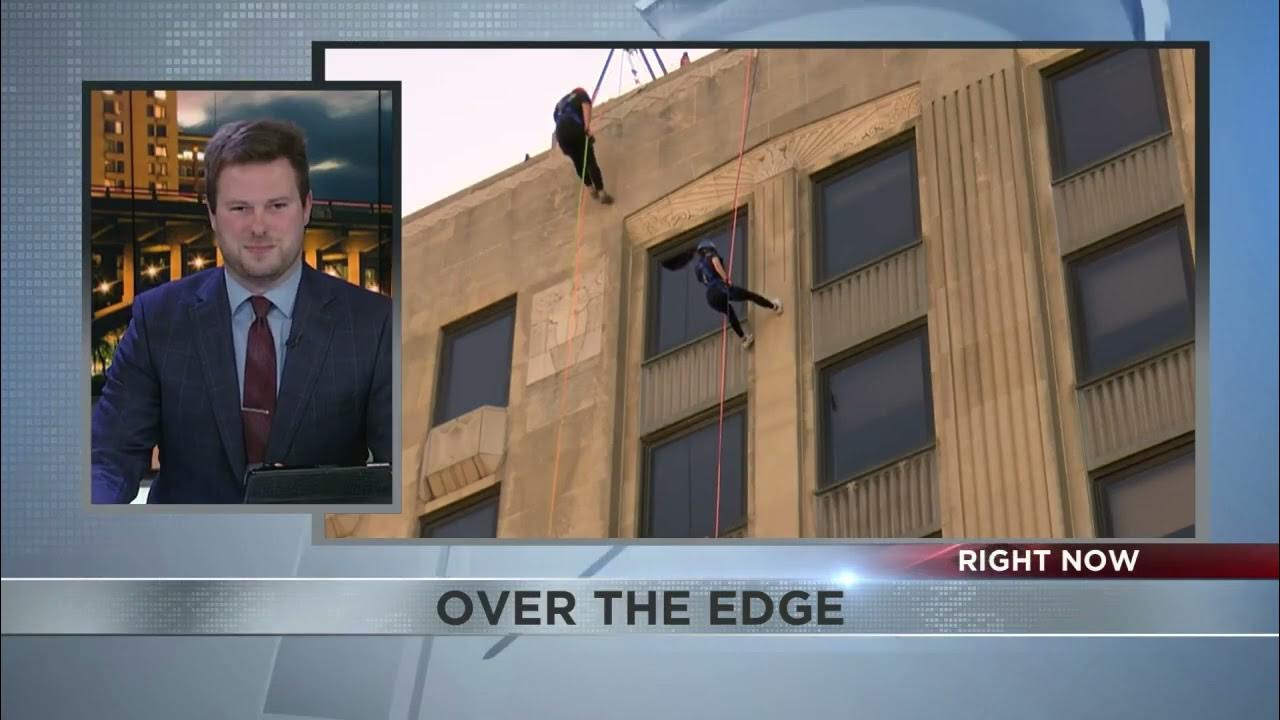 13 WREX Meteorologist Claudia Olech goes 'Over the Edge' for the Girl