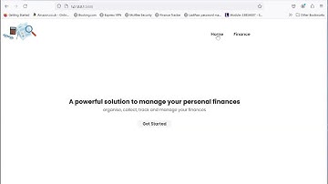CS50 Final Project - Finance Tracker