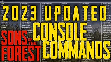 How To Get CONSOLE COMMANDS (No Mods) WORKING 2023 | Sons of The Forest