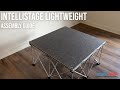 Intellistage lightweight portable stage and step kit  assembly guide by stagedrop