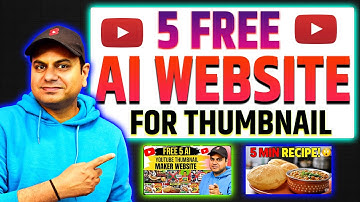 5 FREE AI Thumbnail Maker for Youtube | Make VIRAL Youtube THUMBNAILS using FREE AI Tools