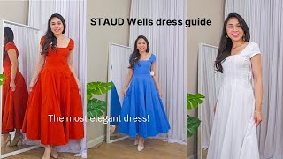 STAUD Wells dress guide (3 colors) - The most ELEGANT dress! 🤍