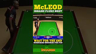 Mcleod insane Fluke shot| #shorts #youtubeshorts #trending #snooker #ding #juddtrump #ronnie