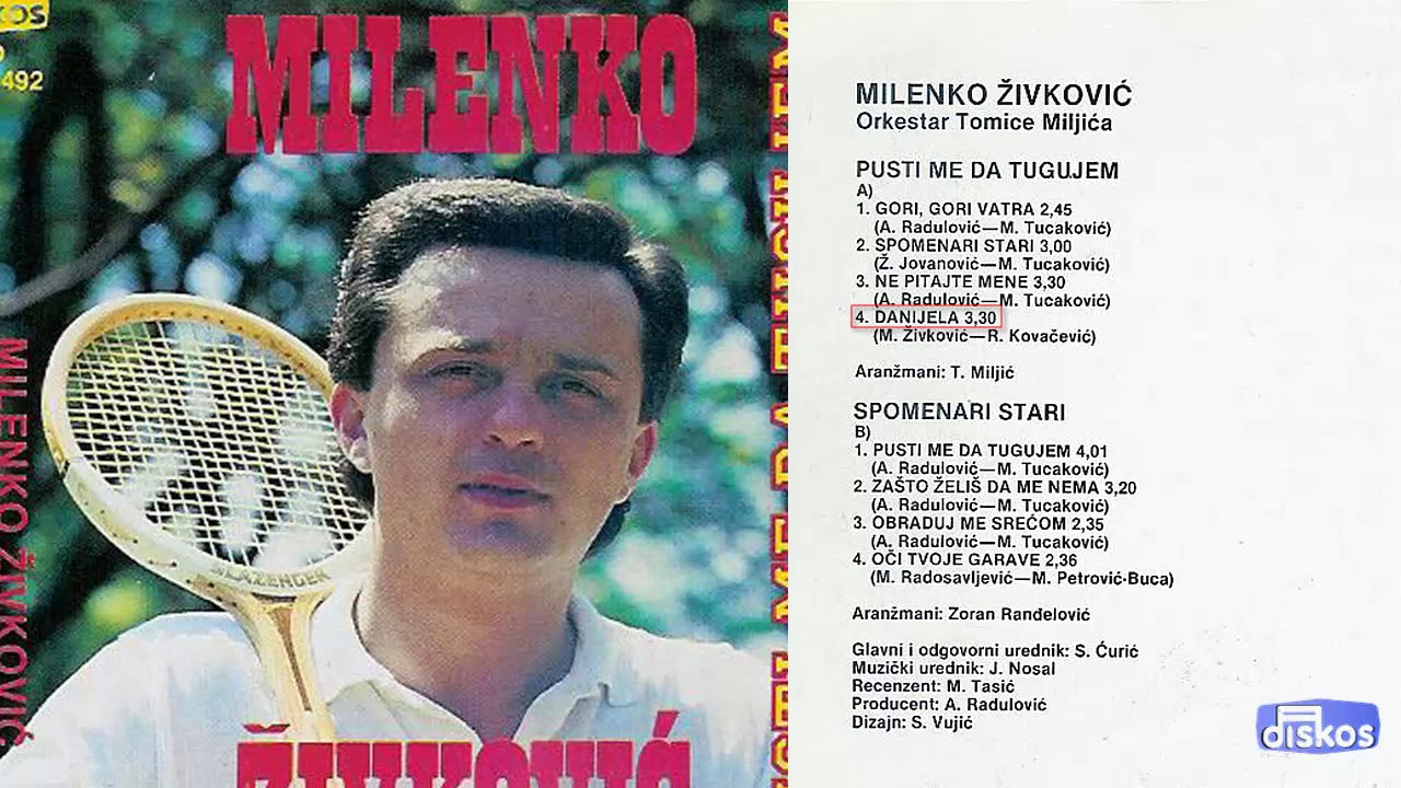 Milenko Zivkovic - Danijela - (Audio 1988)