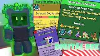 Obtaining Digital Bee and Diamond Cog Amulet in Bee Swarm Simulator