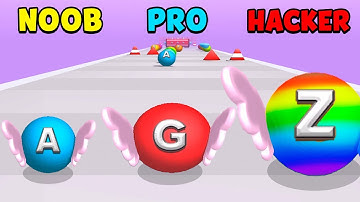 NOOB vs PRO vs HACKER - Letter Roll