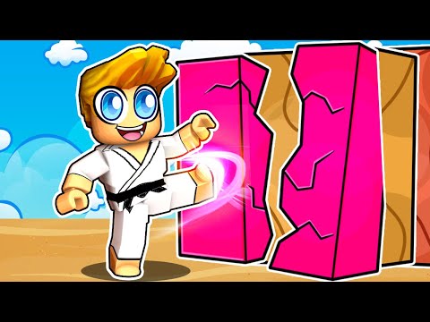 Becoming a Karate Master in Roblox Board Break Simulator