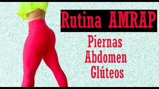 AMRAP PIERNAS Y ABDOMEN 30 MINUTOS | Rutina 1111 | Rutina de PIERNAS para GANAR MASA MUSCULAR | WOD