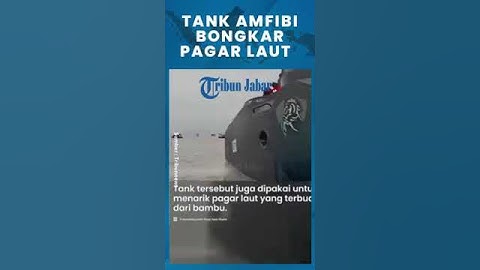 Penampakan Tank Amfibi TNI AL Bongkar Pagar Laut
