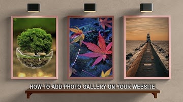 How to add photo gallery on your website
