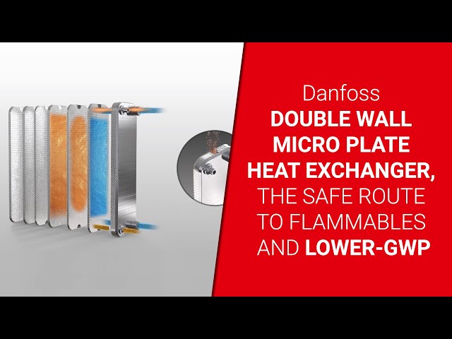 Danfoss double wall Micro Plate Heat Exchanger, the safe route to  flammables and lower-GWP - YouTube