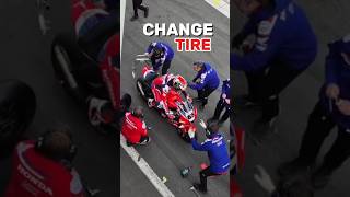Jonathan Rea Changes Tire on Honda CBR1000RR-R