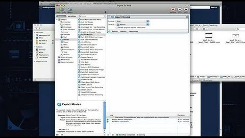 Automator Workflow Quicktime