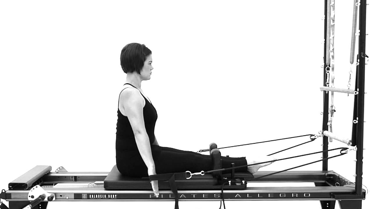 Pilates Reformer Intermediate Arm Work Seated Plough YouTube