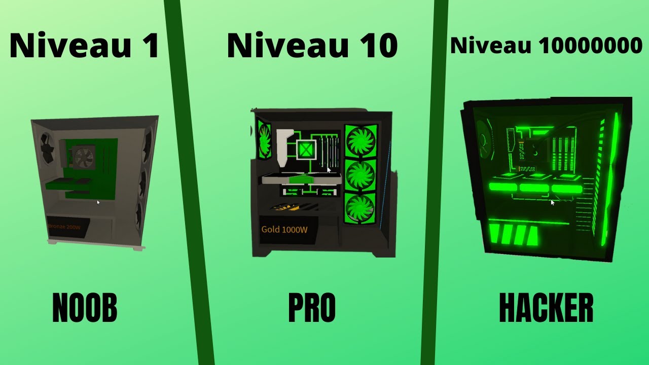 Je monte les meilleurs pc gaming sur Roblox!!!! (PC Custom Tycoon)