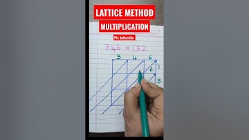 Lattice Multiplication in 2 Sec | Lattice 3×3 digits Multiplication| #shorts #maths #shorts #lattice